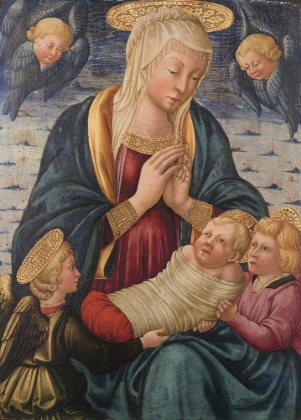 Picture of VIRGIN AND CHILD WITH ANGELS