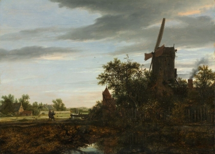 Picture of LANDSCAPE WITH A WINDMILL