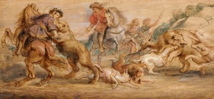 Picture of STUDY FOR THE BEAR HUNT FOR THE ALCAZAR, MADRID
