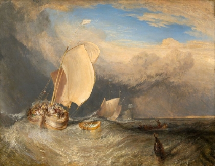 Picture of FISHING BOATS WITH HUCKSTERS BARGAINING FOR FISH 1837