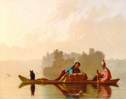 Picture of FUR TRADERS DESCENDING THE MISSOURI 1845