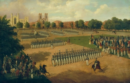 Picture of SEVENTH REGIMENT ON REVIEW, WASHINGTON SQUARE, NEW YORK 1851