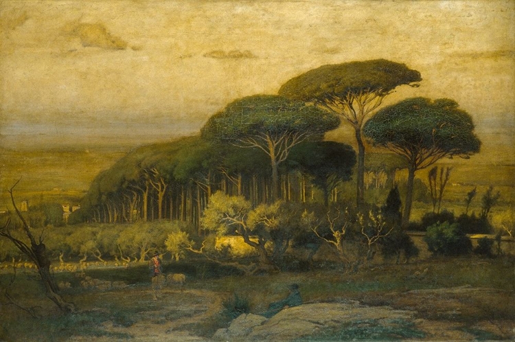 Picture of PINE GROVE OF THE BARBERINI VILLA 1876