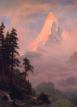 Picture of SUNRISE ON THE MATTERHORN  1875