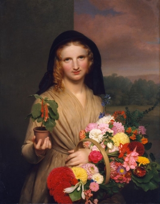 Picture of THE FLOWER GIRL 1846
