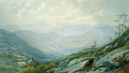 Picture of THE MOUNT WASHINGTON RANGE, FROM MOUNT KEARSARGE 1872