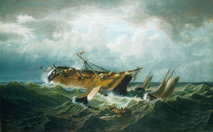 Picture of SHIPWRECK OFF NANTUCKET (WRECK OFF NANTUCKET AFTER A STORM) 1860