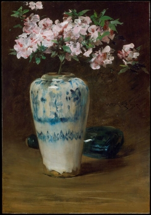 Picture of PINK AZALEA—CHINESE VASE