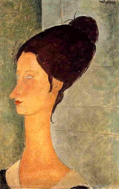 Picture of LADY WITH BLACK HAIR