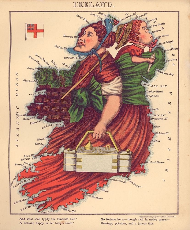 Picture of ANTHROPOMORPHIC MAP OF IRELAND