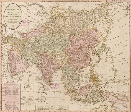 Picture of BOWLES MAP OF ASIA