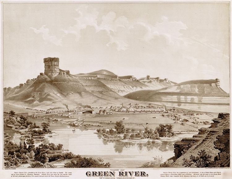 Picture of GREEN RIVER-WYOMING 1875