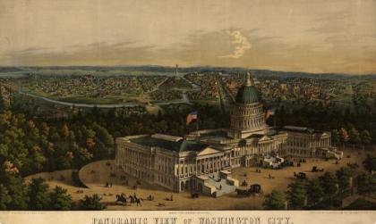 Picture of VIEW OF CAPITOL IN WASHINGTON-DC 1853