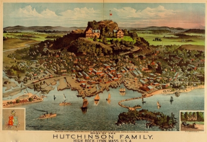 Picture of HOME OF THE HUTCHINSON FAMILY IN LYNN-MASSACHUSETTS 1881