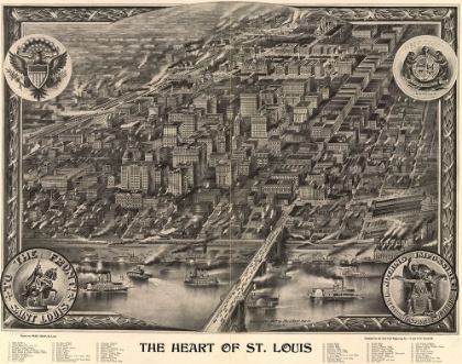 Picture of HEART OF ST. LOUIS-MISSOURI 1907