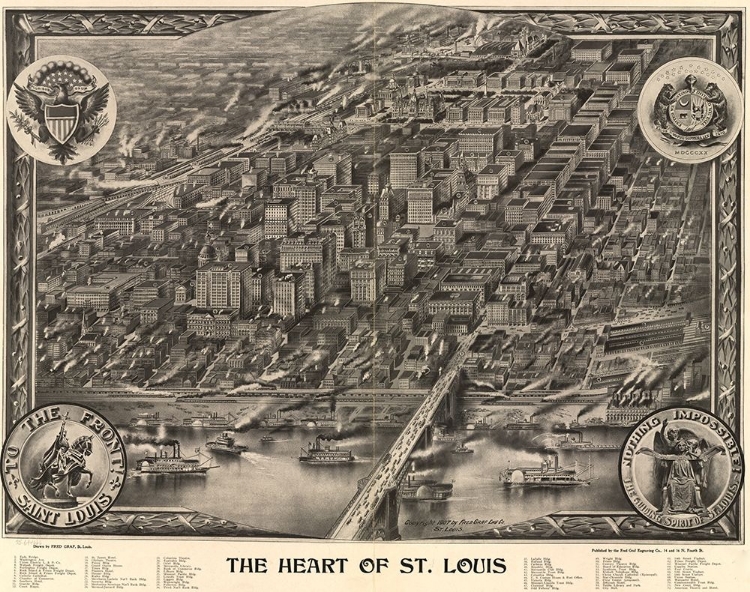 Picture of HEART OF ST. LOUIS-MISSOURI 1907