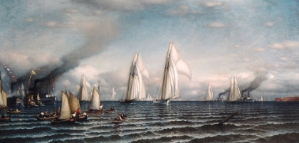 Picture of FINISH—FIRST INTERNATIONAL RACE FOR AMERICAS CUP, AUGUST 8, 1870