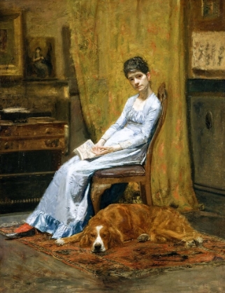 Picture of THE ARTISTS WIFE AND HIS SETTER DOG