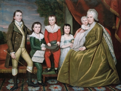 Picture of MRS. NOAH SMITH AND HER CHILDREN