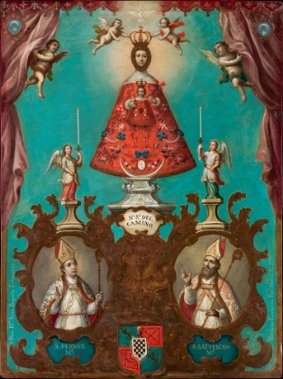 Picture of THE VIRGIN OF EL CAMINO WITH ST. FERMÍN AND ST. SATURNINO