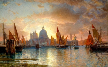 Picture of SANTA MARIA DELLA SALUTE, SUNSET