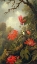 Picture of HUMMINGBIRD AND PASSIONFLOWERS