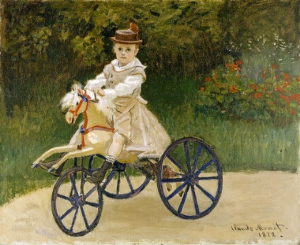 Picture of JEAN MONET ON HIS HOBBY HORSE