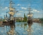 Picture of SHIPS RIDING ON THE SEINE AT ROUEN