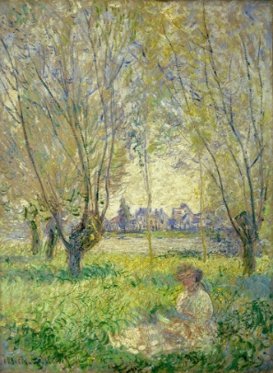 Picture of WOMAN SEATED UNDER THE WILLOWS