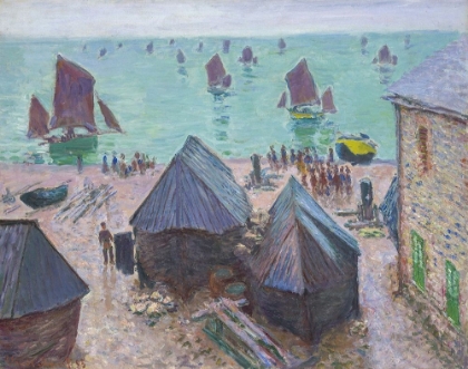 Picture of THE DEPARTURE OF THE BOATS, ÉTRETAT