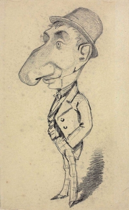Picture of CARICATURE OF A MAN WITH A LARGE NOSE