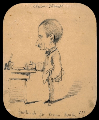 Picture of CARICATURE OF A MAN STANDING BY DESK