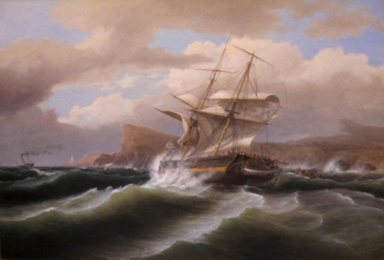 Picture of AN AMERICAN SHIP IN DISTRESS