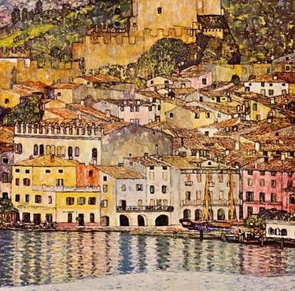 Picture of MALCESINE ON LAKE GARDA 1913