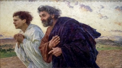 Picture of DISCIPLES PETER AND JOHN RUSHING TO THE SEPULCHERTHE MORNING OF THE RESURRECTION