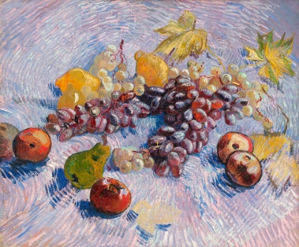 Picture of GRAPES, LEMONS, PEARS, AND APPLES (1887)