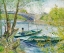 Picture of FISHING IN SPRING, THE PONT DE CLICHY (ASNIÈRES) (1887)
