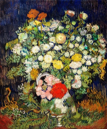 Picture of BOUQUET OF FLOWERS IN A VASE (1890) 