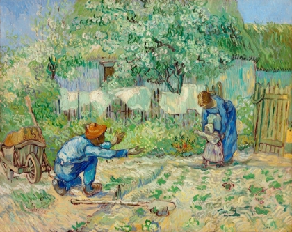 Picture of FIRST STEPS, AFTER MILLET (1890)