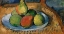 Picture of PLATE OF FRUIT ON A CHAIR