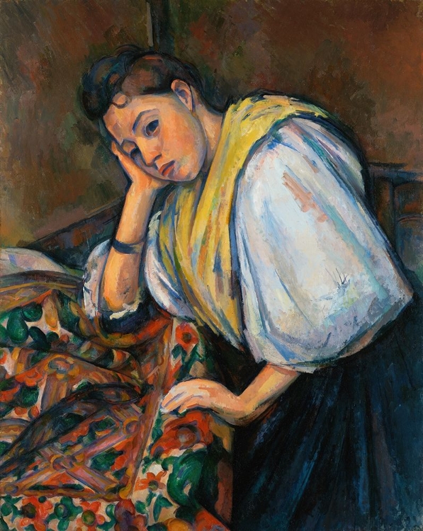 Picture of YOUNG ITALIAN WOMAN AT A TABLE