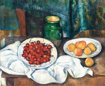 Picture of STILL LIFE WITH CHERRIES AND PEACHES 