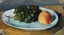Picture of GRAPES AND PEACH ON A PLATE 