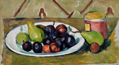 Picture of PLATE WITH FRUIT AND POT OF PRESERVES
