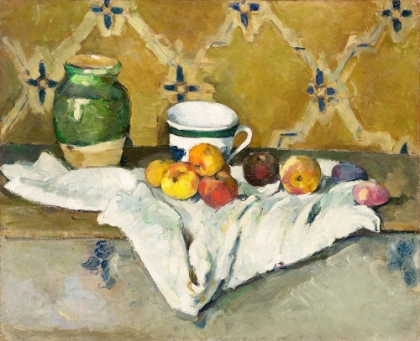 Picture of STILL LIFE WITH JAR, CUP, AND APPLES 