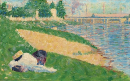 Picture of THE SEINE WITH CLOTHING ON THE BANK