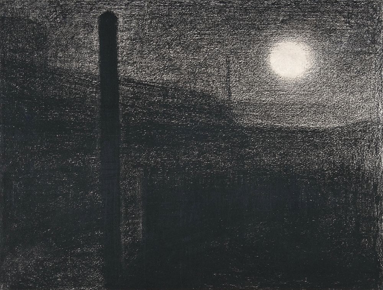 Picture of COURBEVOIE, FACTORIES BY MOONLIGHT 