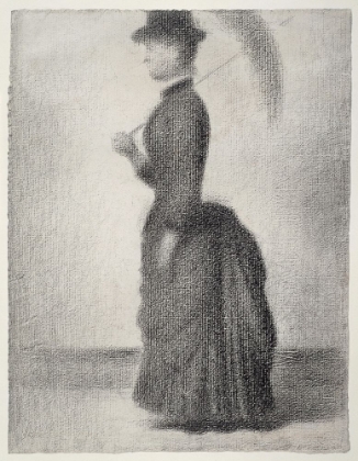 Picture of WOMAN WALKING WITH A PARASOL 