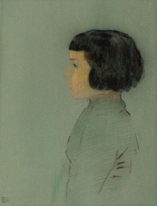 Picture of YOUNG WOMAN IN PROFILE