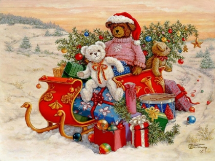 Picture of BEARS SLEIGH RIDE